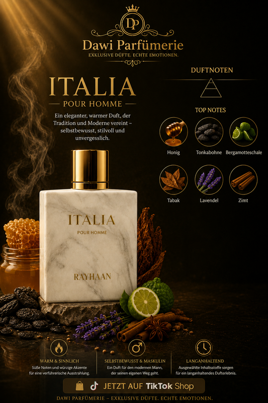 Italia pour homme Rayhaan Eau de Parfum 100ml