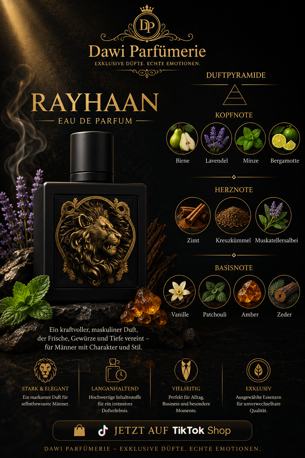 Rayhaan Lion Eau de Parfum 100ml