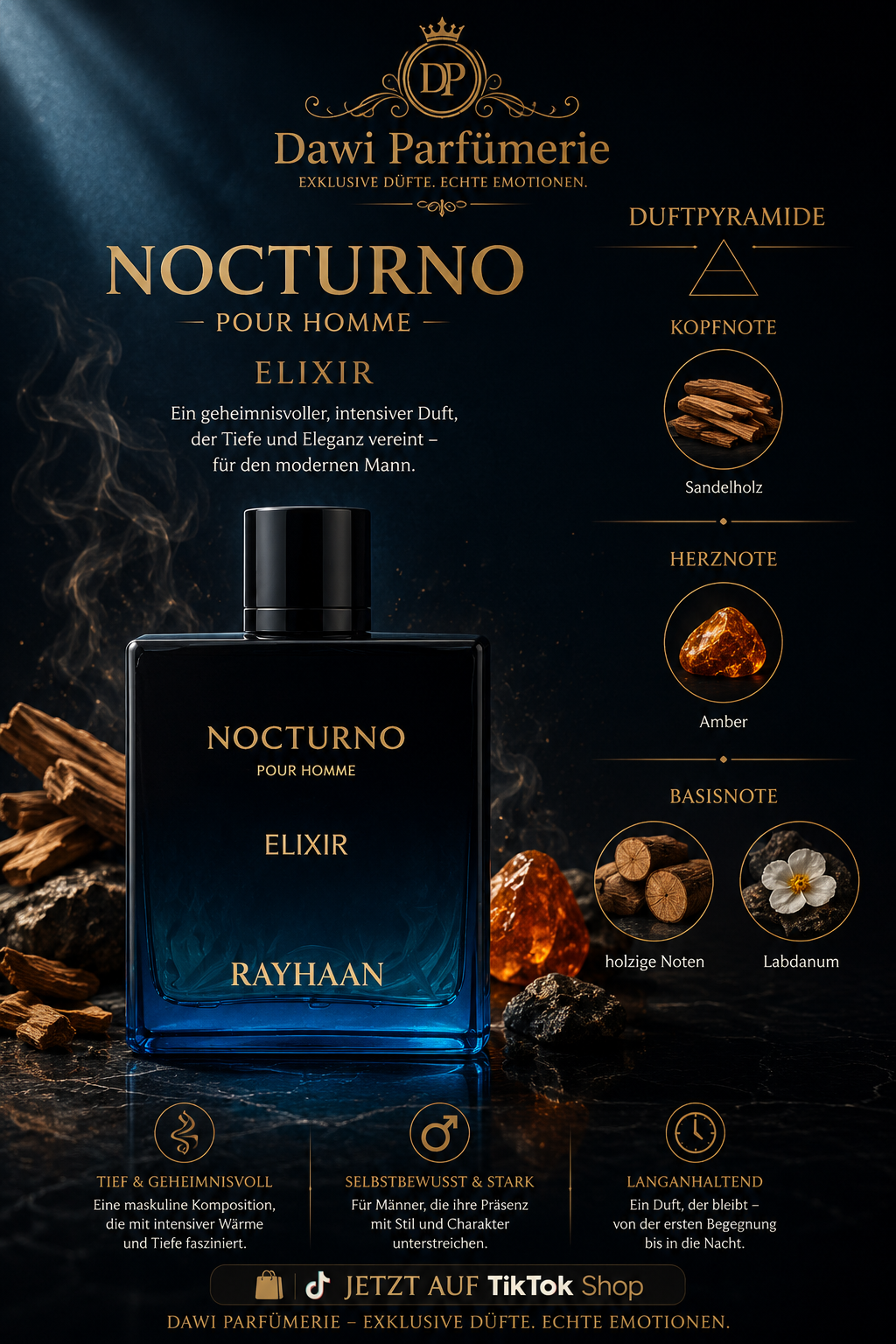 Nocturno Elixir Rayhaan Eau de Parfum 100ml