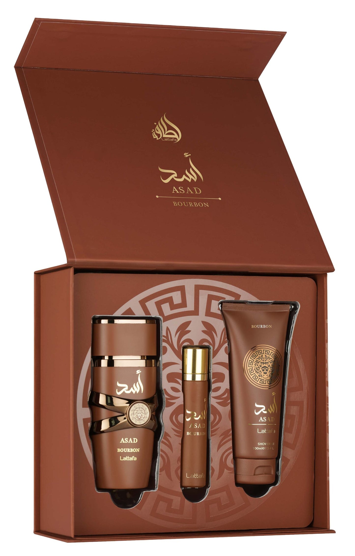 Asad Bourbon fragrance gift set lattafa