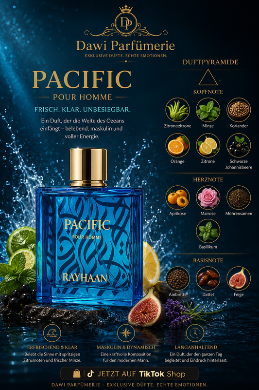Pacific pour homme Rayhaan Eau de Parfum 100ml