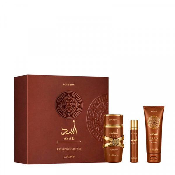 Asad Bourbon fragrance gift set lattafa