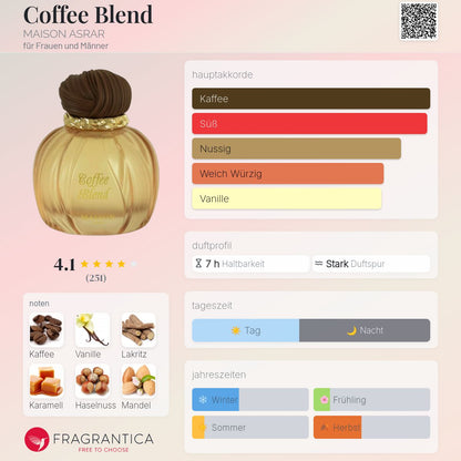 Coffee Blend Maison Asrar Eau de Parfum 100ml