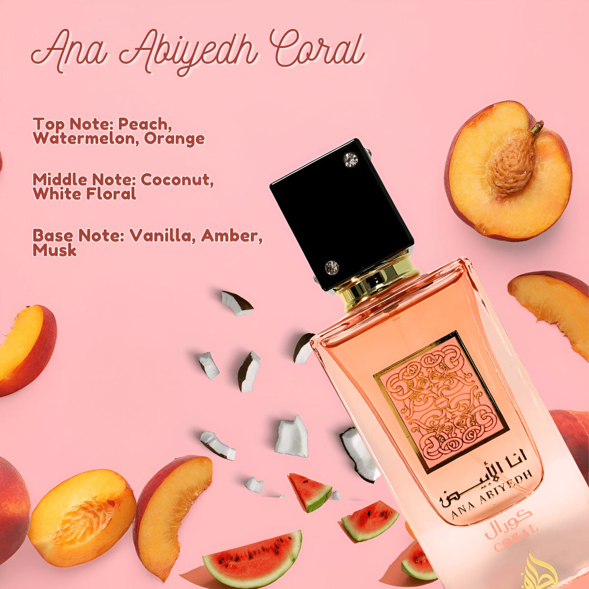 Ana Abiyedh Coral von Lattafa – Eau de Parfum 60 ml