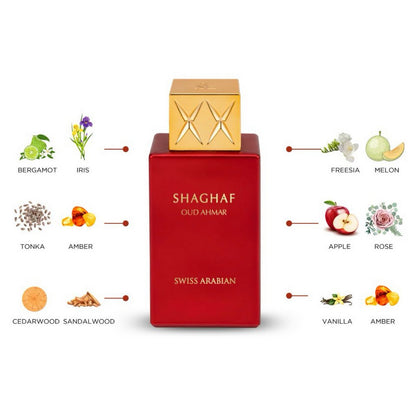 Shaghaf Oud Ahmar Swiss Arabian Eau de Parfum 75ml