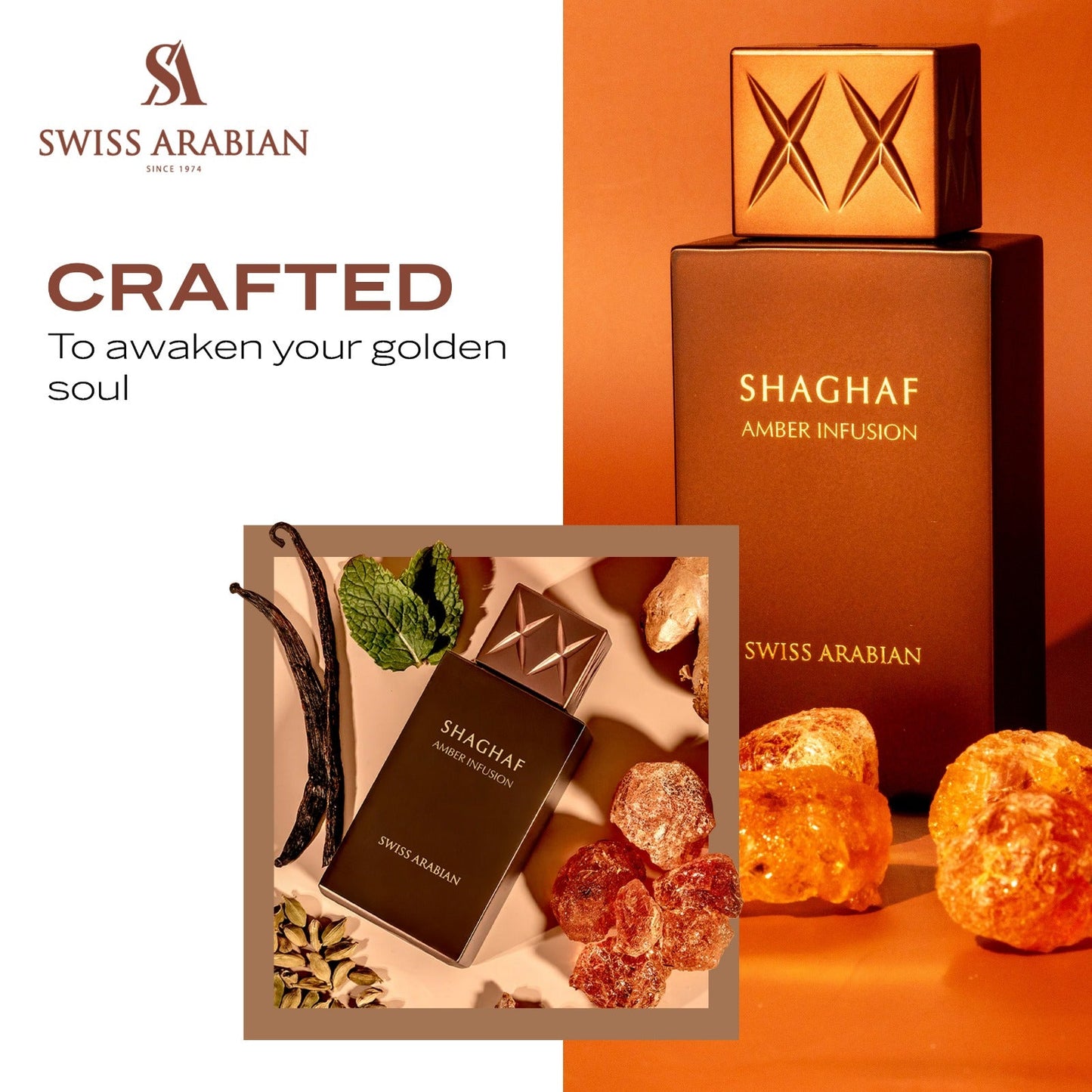 Shaghaf Amber Infusion Swiss Arabian Eau de Parfum 75ml