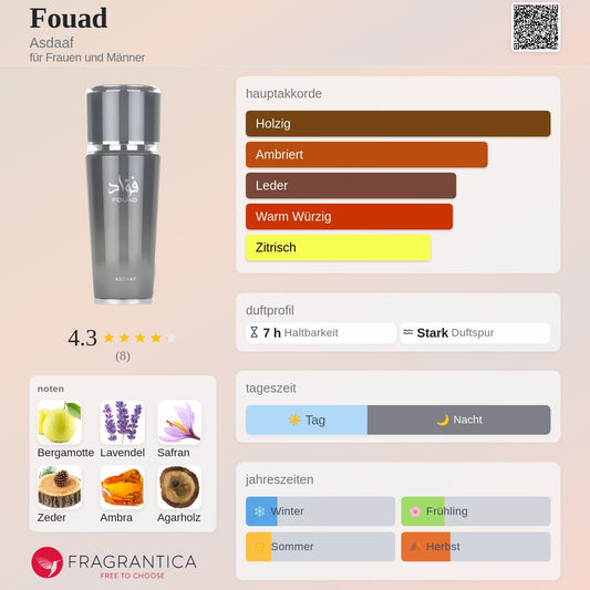 Fouad asdaaf lattafa Eau de Parfum 100ml