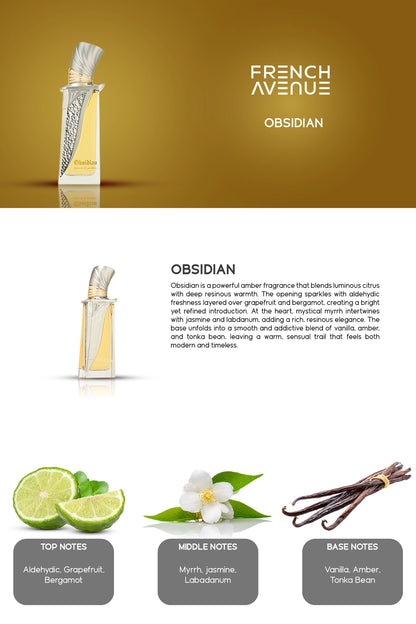 Obsidian French Avenue Extrait de Parfum 100ml
