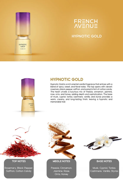 Hypnotic gold French Avenue Parfum 100ml