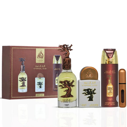 Lattafa Pride Eternal Oud Giftset Eau De Parfum 100ml + 20ml + Deodorant 200ml Unisex