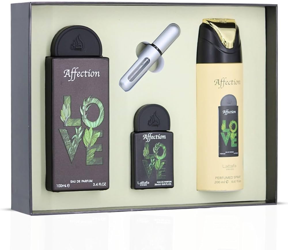 Lattafa Pride Affection Giftset Eau De Parfum 100ml + 20ml + Deodorant 200ml Unisex